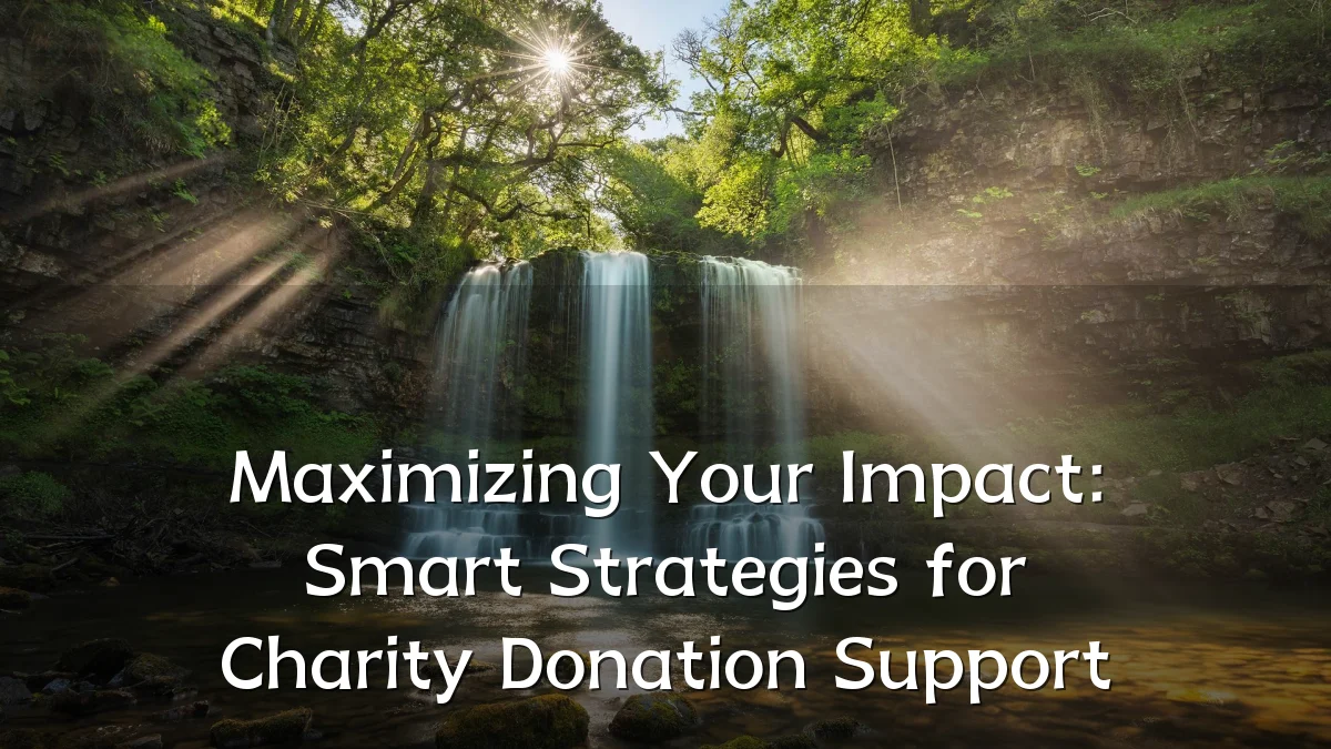 Maximizing Your Impact: Smart Strategies for Charity Donation Support